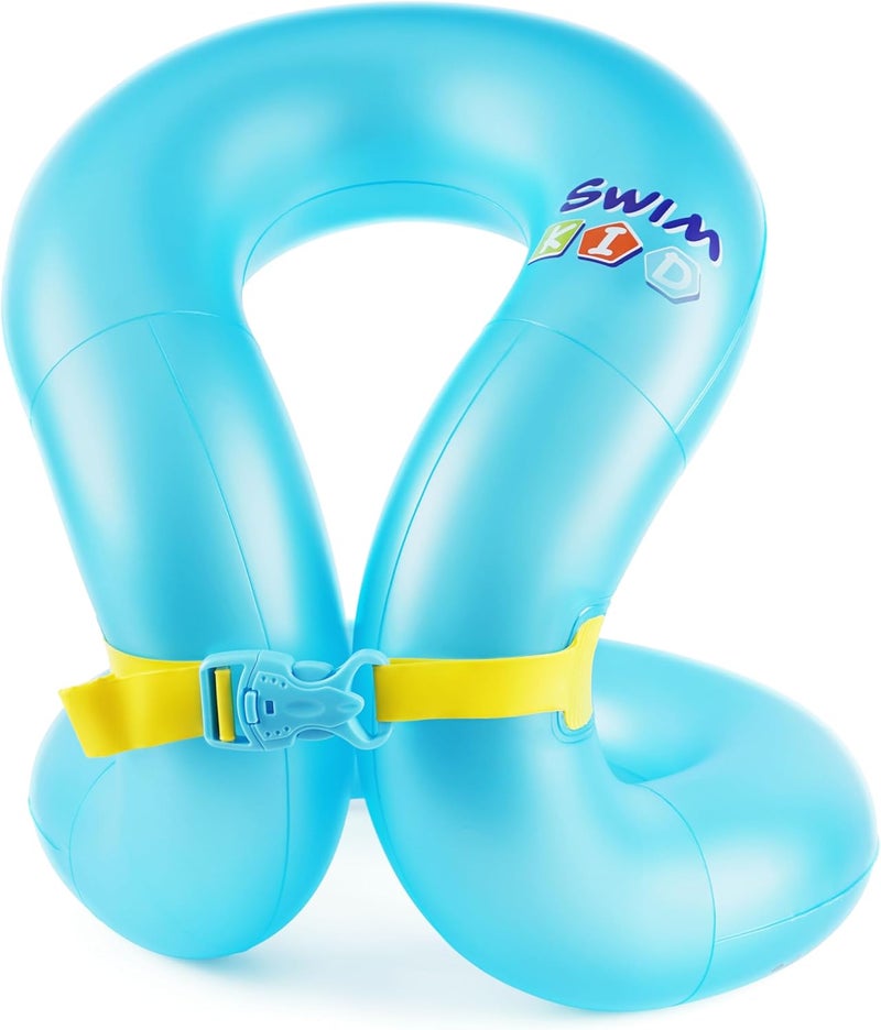 NINGOO Kids Swim Vest for 3-5yrs/6-12yrs,Inflatable Portable Arm Floaties with Dual Air Bag＆Adjustable Safety Buckle for Pool ＆ Beach,Safety Learning to Swim Aid for Children 33-50 lbs/50-88 lbs - Image 1